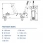 Preview: OMEGA  Rangierwagenheber  1,5 Tonnen - Magic Lift  Hochheber