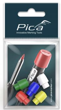 PICA Farbige Kappen für Pica Dry Stift - 5 Stk.