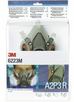 3M Atemschutzmaske 6223M Set Schutzstufe A2P3 mit Ausatemventil