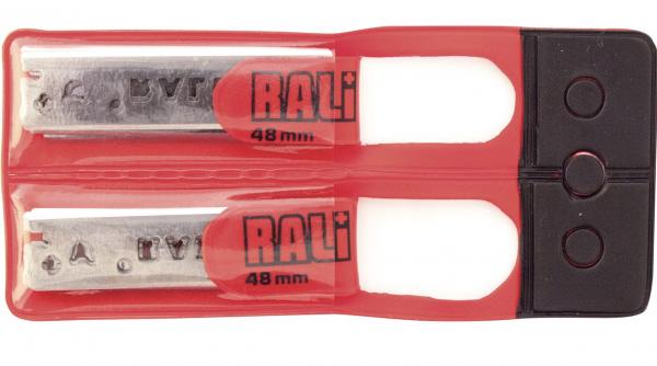 RALI Chromstahl Wendemesser Breite 48 mm zu Rali Hobel 220 und 105 (10 Stück)