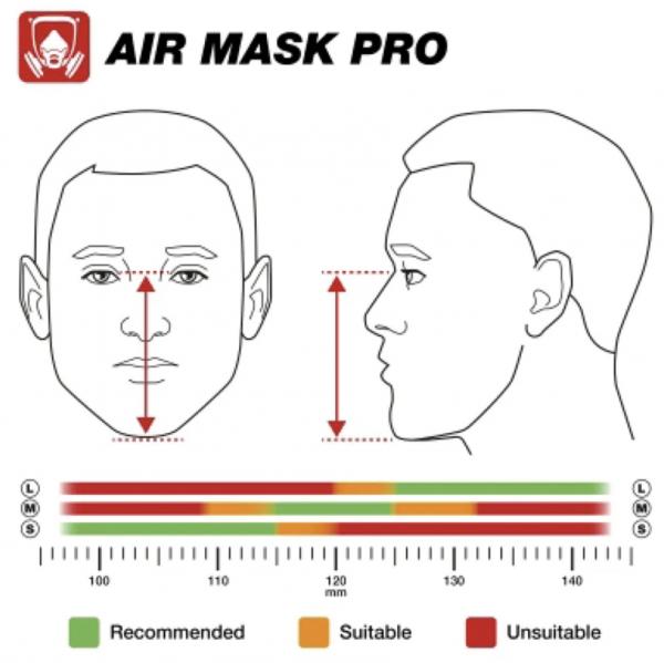 TREND Airmask Ganzgesichtsmaske - Groß L