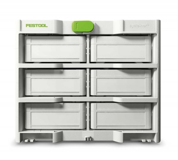 FESTOOL Systainer³ Rack SYS3-RK/6 M 337-Set inkl. 6 Systainer³ S 76
