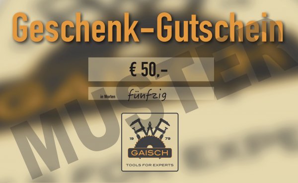 Geschenk-Gutschein €50
