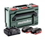 METABO BASIS SET 2 X LIHD 8.0 AH + METABOX 145